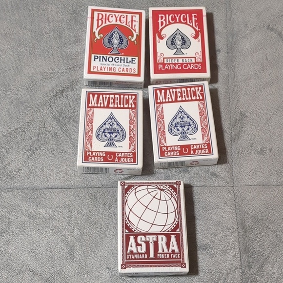 Bicycle Other - New Playing Cards Poker lot of 5